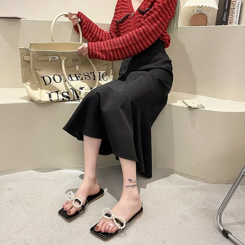 Butterfly-Knot String Bead Shoes Ladies' Slippers Slipers Women Square Toe 2021 Flat Soft Casual Butterfly-knot Basic Rubber PU
Butterfly-Knot String Bead Shoes Ladies' Slippers Slipers Women Square Toe 2021 Flat Soft Casual Butterfly-knot Basic Rubber PU