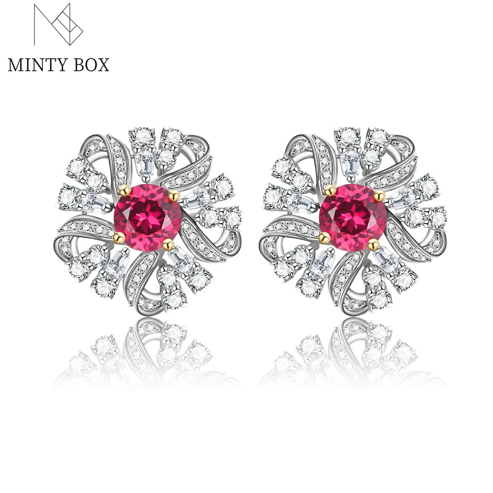Mintybox Lab Grown Ruby Stud Earring Fashion Flower Shape 925 Sterling Silver Earrings Wedding And Engagement Fine Jewelry
Mintybox Lab Grown Ruby Stud Earring Fashion Flower Shape 925 Sterling Silver Earrings Wedding And Engagement Fine Jewelry