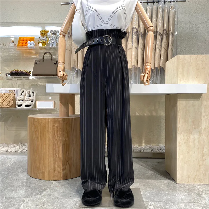 Brand Original Design 2021 With A Belt! Retro Contrast Vertical Stripes High Waist Joker Casual Wide-leg Pants Drape Loose Pants
Brand Original Design 2021 With A Belt! Retro Contrast Vertical Stripes High Waist Joker Casual Wide-leg Pants Drape Loose Pants