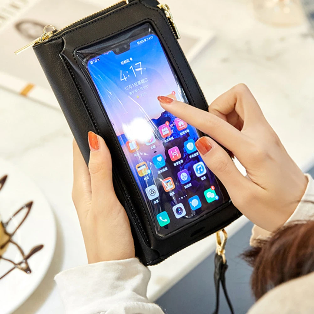 Миниатюрные сумки через плечо для женщин, многофункциональный кошелек для мобильного телефона с сенсорным экраном и кармашком для карт, ма... 
Миниатюрные сумки через плечо для женщин, многофункциональный кошелек для мобильного телефона с сенсорным экраном и кармашком для карт, ма...