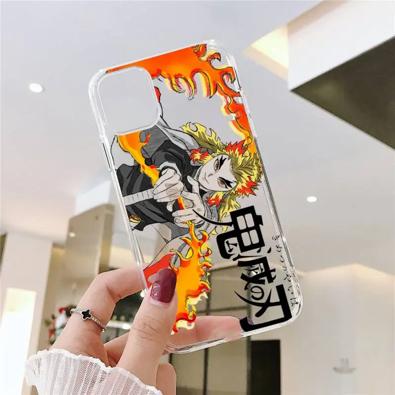 Kyojuro Rengoku anime Phone Case Transparent for iPhone 6 7 8 11 12 s mini pro X XS XR MAX Plus SE cover funda
Kyojuro Rengoku anime Phone Case Transparent for iPhone 6 7 8 11 12 s mini pro X XS XR MAX Plus SE cover funda