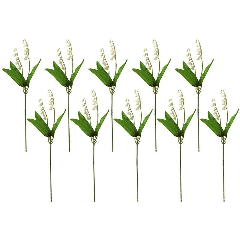 20 Pcs Artificial Lily of the Valley Faux Flowers Wind Chime Orchid Wedding Bouquet, May Flower for Home Garden
20 Pcs Artificial Lily of the Valley Faux Flowers Wind Chime Orchid Wedding Bouquet, May Flower for Home Garden