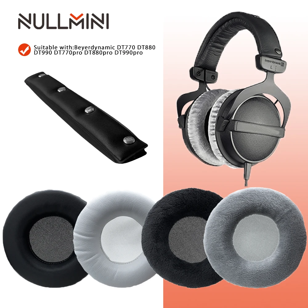 NullMini Сменные накладки для наушников головная повязка Beyerdynamic DT770 DT880 DT990 DT770pro DT880pro