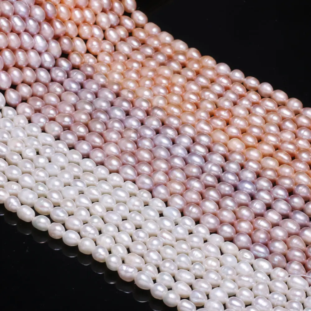 Natural Freshwater Pearl Beads High Quality Oval Shape Punch Loose Beads for DIY Elegant Necklace Bracelet Jewelry Making 6-7mm
Natural Freshwater Pearl Beads High Quality Oval Shape Punch Loose Beads for DIY Elegant Necklace Bracelet Jewelry Making 6-7mm