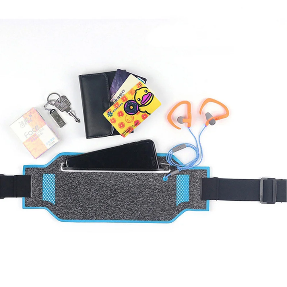 

Spring and Summer Thin Outdoor Running Mobile Phone Pockets Waterproof Sports Pockets Unisex Elastic Sports Invisible Waist Bag