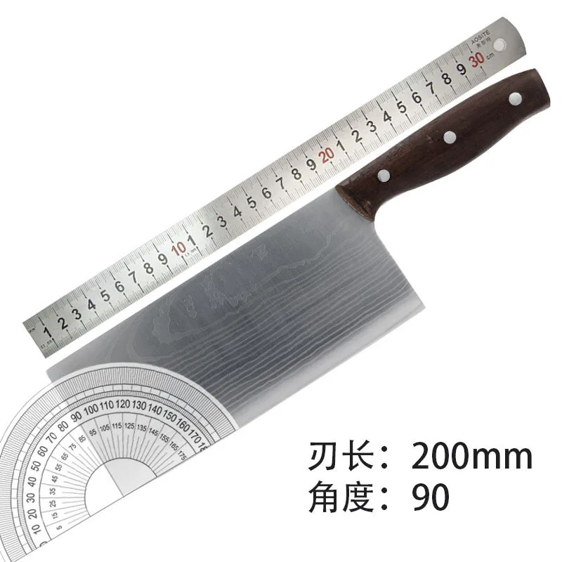 Japanese-style stainless steel Damascus pattern chef's chopping knife with wooden handle mulberry knife sharp slicing knife gift 
Japanese-style stainless steel Damascus pattern chef's chopping knife with wooden handle mulberry knife sharp slicing knife gift