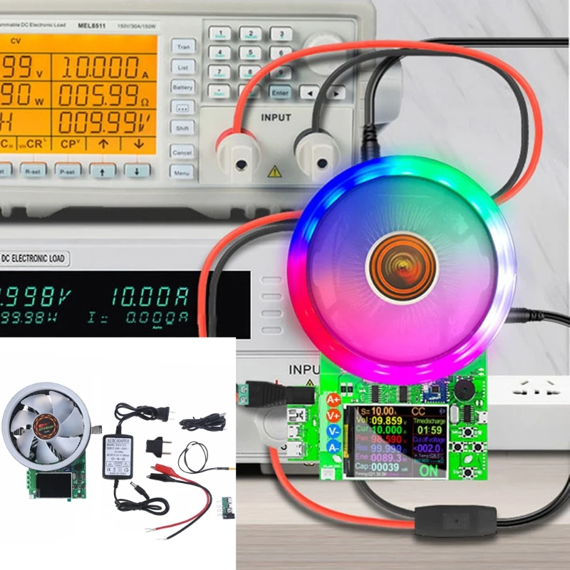 

DL24 Adjustable Constant Current Discharge Load Aging Tester Discharge USB Voltage Current Tester