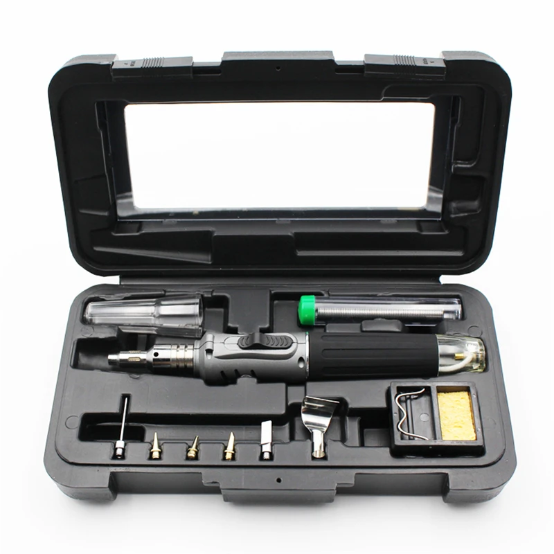10-in-1 Quality Cordless Welding Torch Kit HS-1115K Butane Gas Soldering Iron Kit Welding Gun Ignition Butane Gas Soldering Iron
10-in-1 Quality Cordless Welding Torch Kit HS-1115K Butane Gas Soldering Iron Kit Welding Gun Ignition Butane Gas Soldering Iron