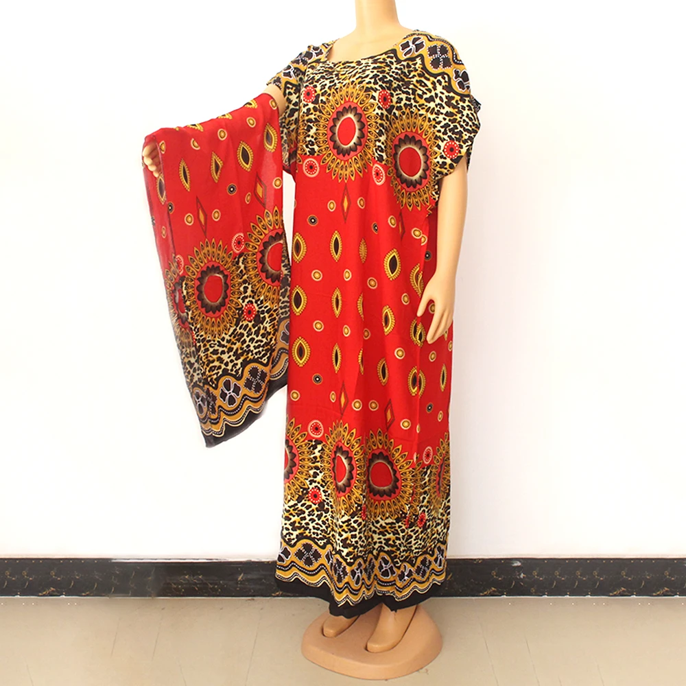 High Quality 2021 African Clothes Dresses For Women Round Collar Short Bat Sleeve Maxi Long Vestidos Scarf Femme Robe
High Quality 2021 African Clothes Dresses For Women Round Collar Short Bat Sleeve Maxi Long Vestidos Scarf Femme Robe