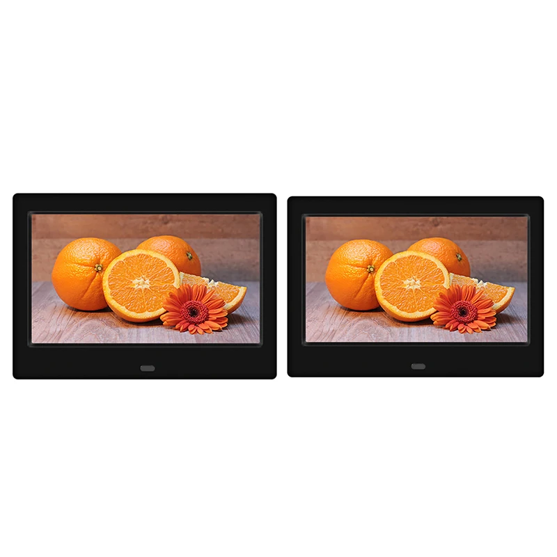 

RISE-7 дюймов 800x480 HD Цифровая фоторамка 16:9 большой экран дисплей электронное изображение видео черный