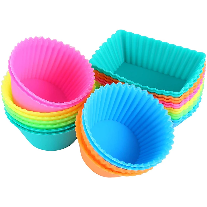 24pcs Silicone Mold Heart Cupcake Cup Cake Mold Muffin Baking Nonstick and Heat Resistant Reusable Silicone Cake Molds DIY Tools
24pcs Silicone Mold Heart Cupcake Cup Cake Mold Muffin Baking Nonstick and Heat Resistant Reusable Silicone Cake Molds DIY Tools