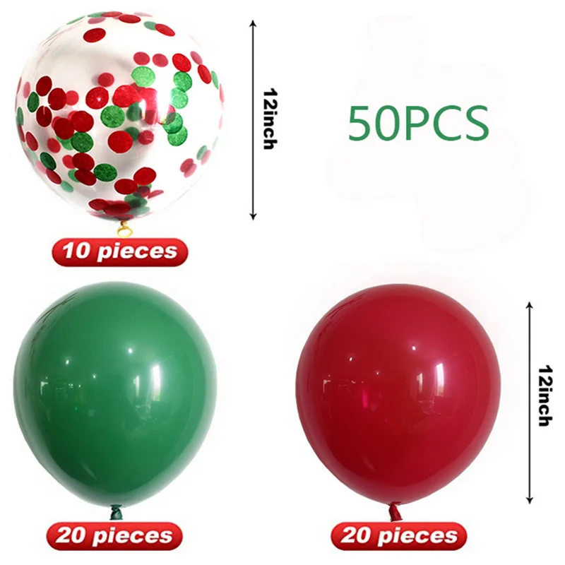 50pcs/set Latex Round Balloons Christmas Party Decor Wedding Decoration Balloon Anniversary Baby Shower Supplies Balloon 12 Inch 
50pcs/set Latex Round Balloons Christmas Party Decor Wedding Decoration Balloon Anniversary Baby Shower Supplies Balloon 12 Inch