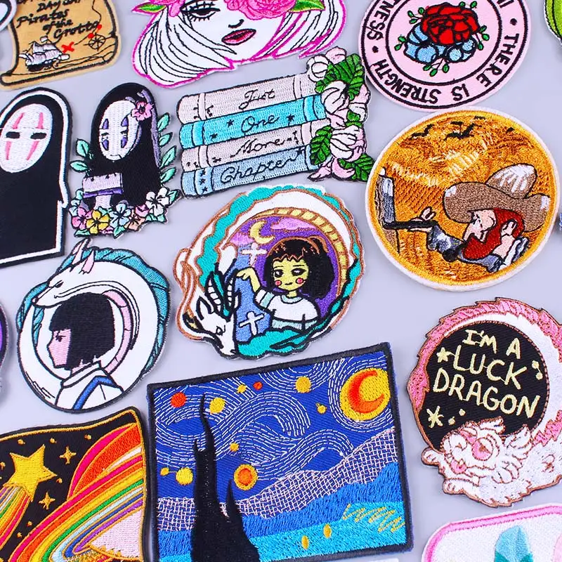 Patches on Clothes Japan Embroidered Patches For Clothes Iron on Dress Applique Stickers Patch For Clothes Hidden Face Anime DIY
Patches on Clothes Japan Embroidered Patches For Clothes Iron on Dress Applique Stickers Patch For Clothes Hidden Face Anime DIY