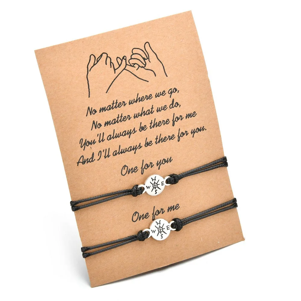 12 шт./лот винтажный компас Вощеная Веревка регулируемые браслеты дружбы
12 шт./лот винтажный компас Вощеная Веревка регулируемые браслеты дружбы