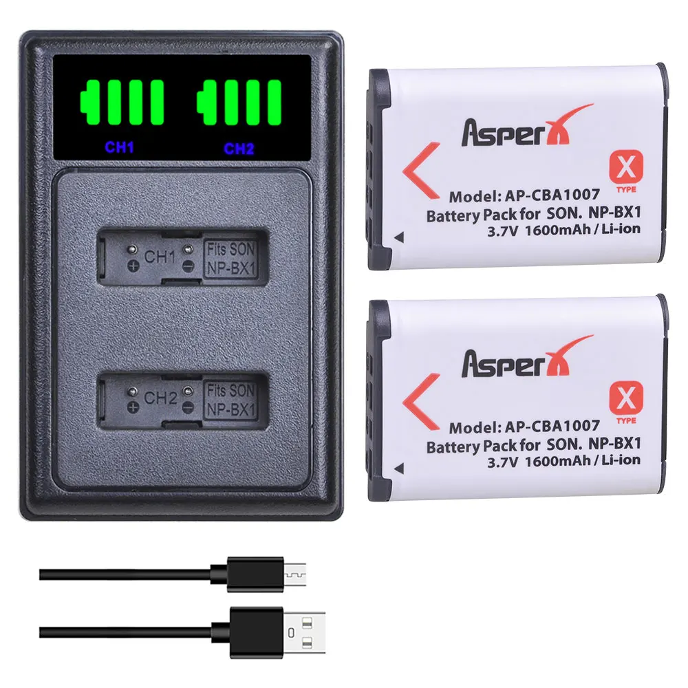 2x NP-BX1 NPBX1 Camera Battery Bateria + USB Charger For Sony DSC-RX100 DSC-WX500 IV HX300 WX300 HDR-AS15 X3000R MV1 AS30V
2x NP-BX1 NPBX1 Camera Battery Bateria + USB Charger For Sony DSC-RX100 DSC-WX500 IV HX300 WX300 HDR-AS15 X3000R MV1 AS30V