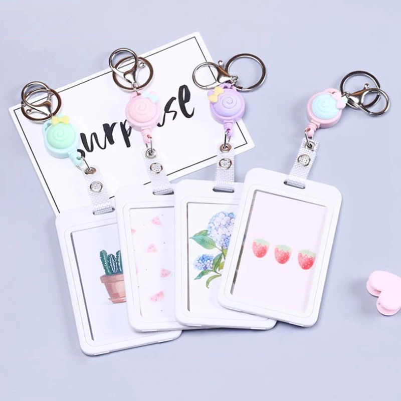 Simple Transparent Badge Holder Plastic Name Card Cover Bank Card Holder Id Card Holder Retractable Key Holder School Supplies
Simple Transparent Badge Holder Plastic Name Card Cover Bank Card Holder Id Card Holder Retractable Key Holder School Supplies