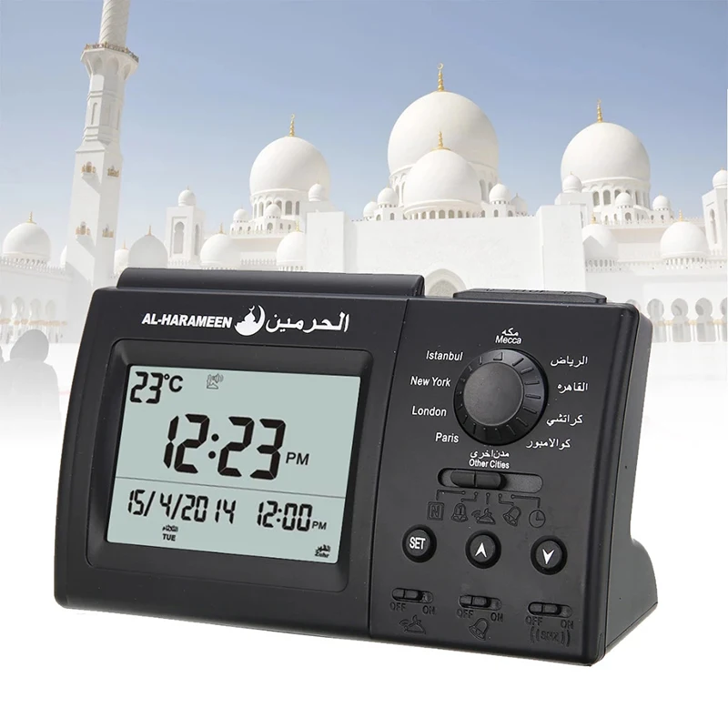 Automatic Digital Clock Islamic Muslim Prayer Alarm Clock For Desktop Table Clock Home Decoraions LED Home Church Clock New
Automatic Digital Clock Islamic Muslim Prayer Alarm Clock For Desktop Table Clock Home Decoraions LED Home Church Clock New