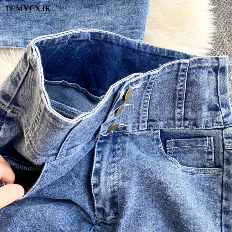 Summer Korean Retro Sexy off-shoulder Suspender Denim Vest Top Women High-waist Straight Jeans Trousers 2 Piece Set Women 
Summer Korean Retro Sexy off-shoulder Suspender Denim Vest Top Women High-waist Straight Jeans Trousers 2 Piece Set Women