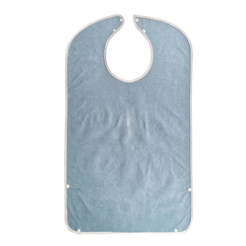

78x45cm Waterproof Adult Meal Eating Drinking Bib Senior Citizen Aid Aprons Elderly Aged Mealtime Cloth Protector