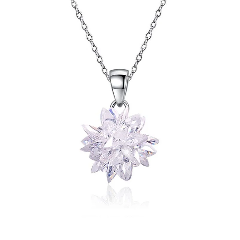 High Quality Crystal Snowflake Pendant Statement Necklace Fashion Category Female Girl Lady Engagement Element Jewelry
High Quality Crystal Snowflake Pendant Statement Necklace Fashion Category Female Girl Lady Engagement Element Jewelry