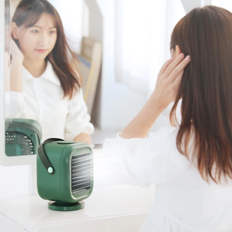 Fan 2000MAh Mini USB Portable Spin Air Cooler Fan Air Conditioner Light Desktop Air Cooling Fan Purifier for Office
Fan 2000MAh Mini USB Portable Spin Air Cooler Fan Air Conditioner Light Desktop Air Cooling Fan Purifier for Office
