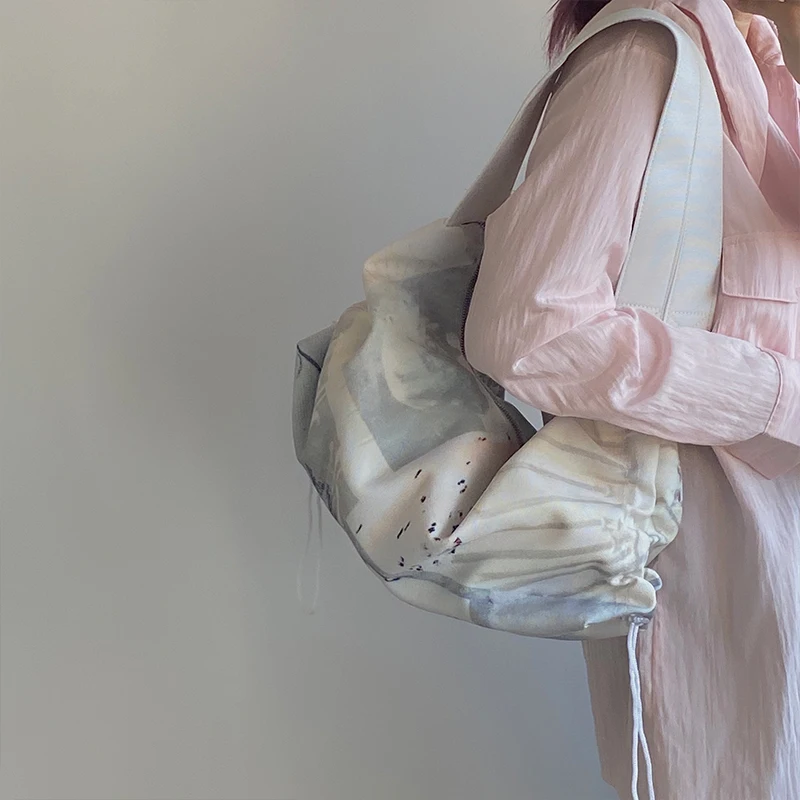 Large Capacity Ladies Drawstring Underarm Bags Simple Fashion Design Women Canvas Shoulder Bag Female Travel Casual Tote Handbag
Large Capacity Ladies Drawstring Underarm Bags Simple Fashion Design Women Canvas Shoulder Bag Female Travel Casual Tote Handbag