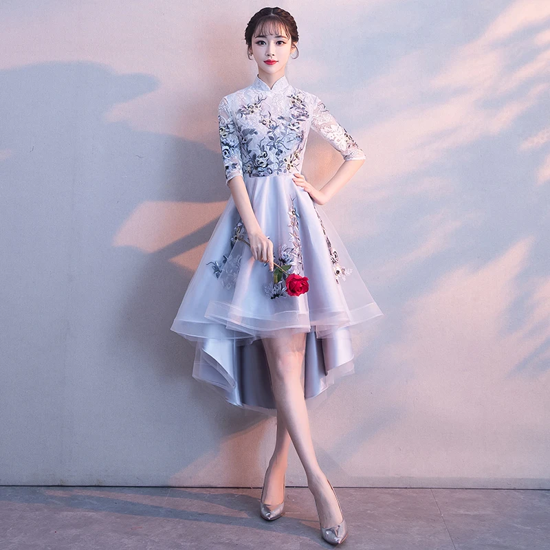 Bridesmaid chinese dresses Wedding Full Leng A-Line Dress Slim Party Qipao Chinese Style Mandarin Collar Dresses Cheongsam
Bridesmaid chinese dresses Wedding Full Leng A-Line Dress Slim Party Qipao Chinese Style Mandarin Collar Dresses Cheongsam
