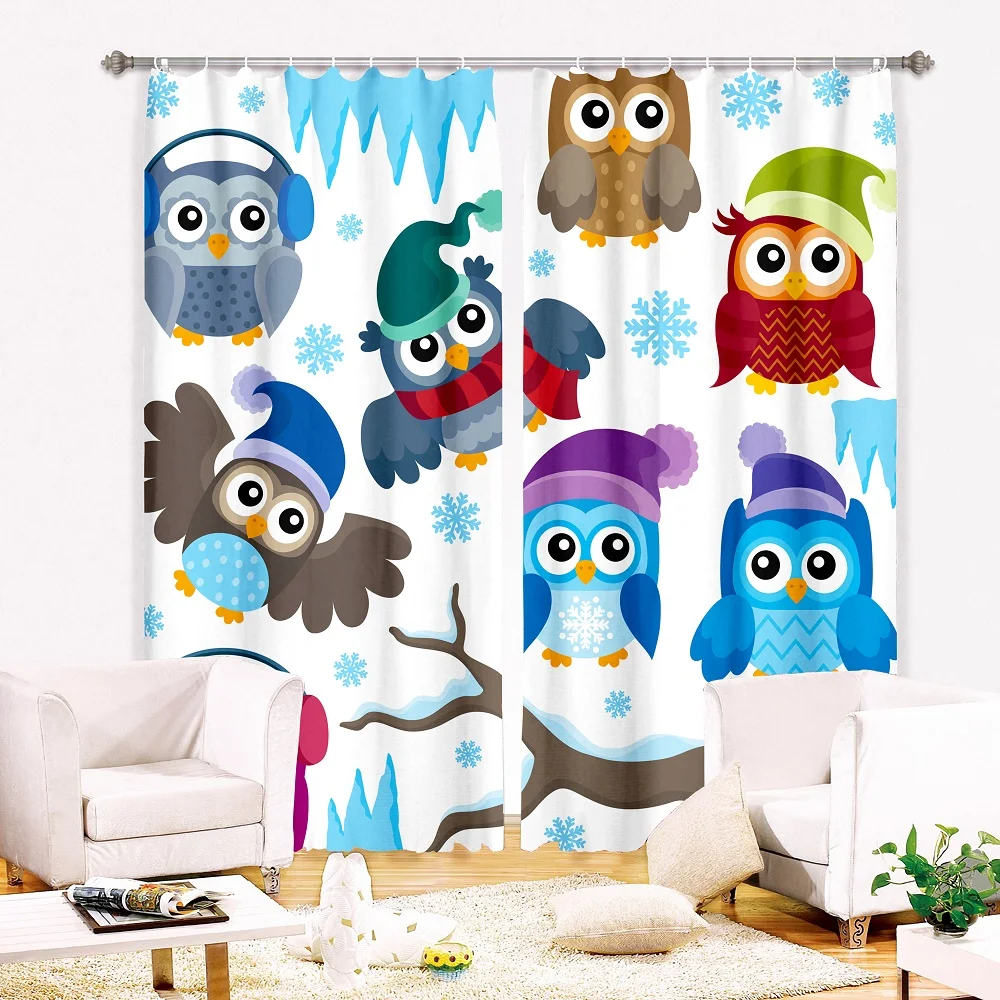 Owl Print Cartoon Window Drapes for Living Room Bedroom Animals Bird Window Curtain Home Decor Curtain 2 Panel Decor Curtain
Owl Print Cartoon Window Drapes for Living Room Bedroom Animals Bird Window Curtain Home Decor Curtain 2 Panel Decor Curtain