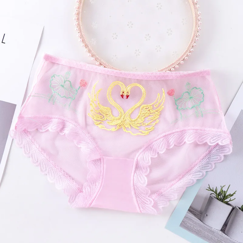 4Pcs/lot Panties For Woman Underwear Sexy Lace Breathable Embroidery Lingerie Female Briefs Panty Transparent Women's Underpants
4Pcs/lot Panties For Woman Underwear Sexy Lace Breathable Embroidery Lingerie Female Briefs Panty Transparent Women's Underpants