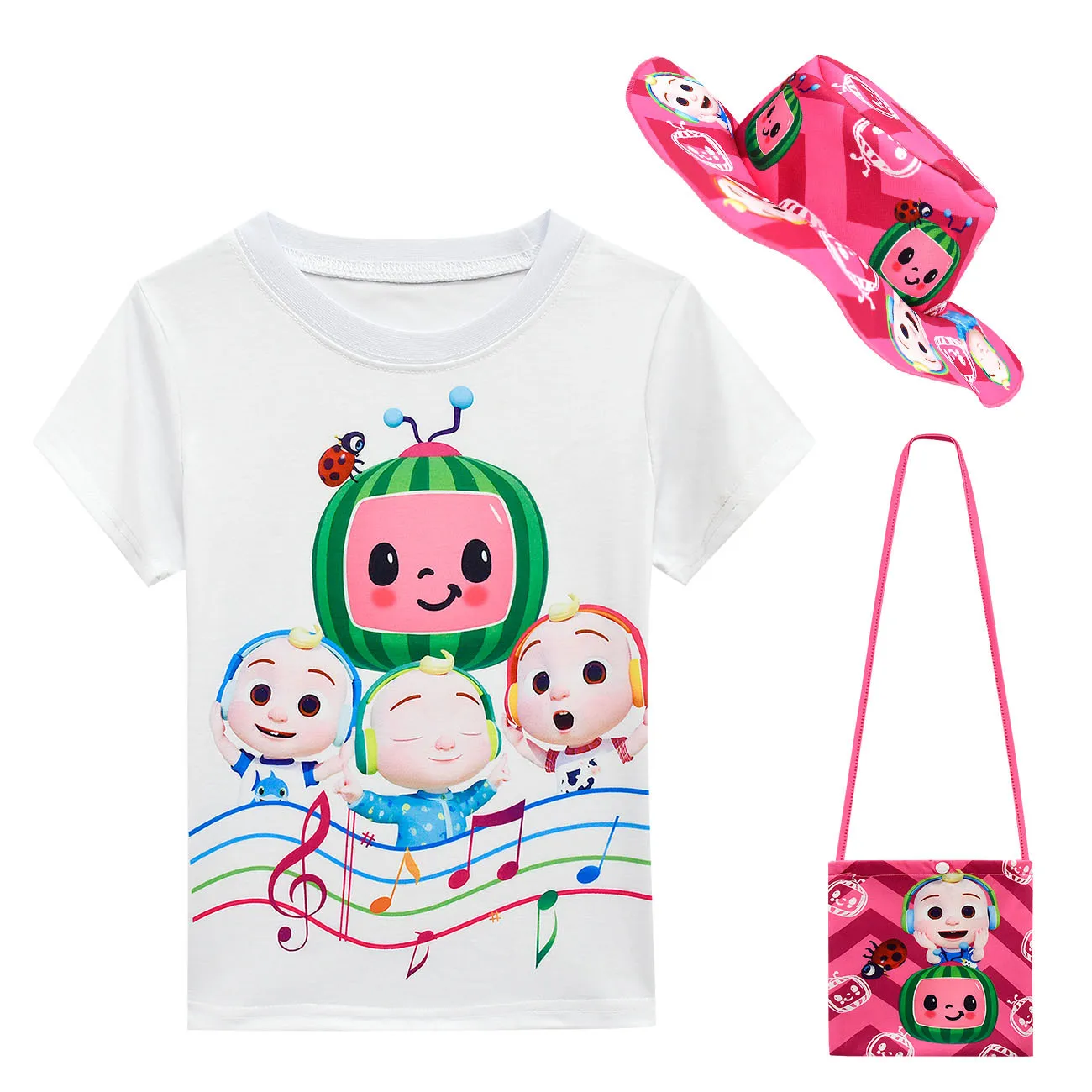 Baby Cocomelon Songs T Shirt Skirt 2 Pcs Sets Kids Cartoon TShirt Dress Small Bag Sunhat Girls Clothing Children Summer Clothes
Baby Cocomelon Songs T Shirt Skirt 2 Pcs Sets Kids Cartoon TShirt Dress Small Bag Sunhat Girls Clothing Children Summer Clothes