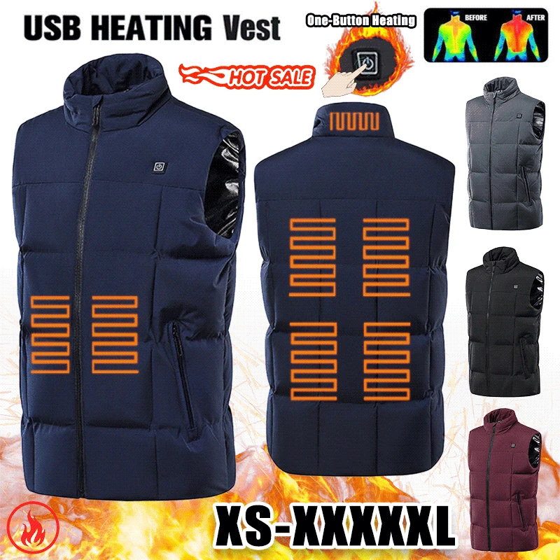 The New Winter Warmth Smart Charging Heating Cotton-padded Jacket with Nine Heating Vests
The New Winter Warmth Smart Charging Heating Cotton-padded Jacket with Nine Heating Vests