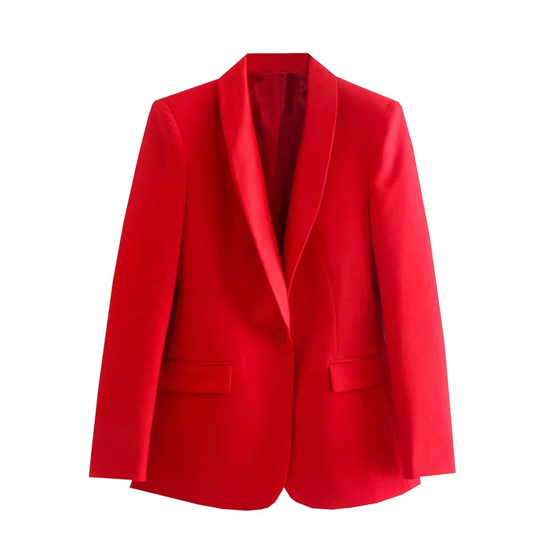 ZXQJ Women Red Blazer Jacket 2021 Autumn Fashion Ladies Slim Notched Single Button Suit Jacket Female Solid Festival Formal Wear
ZXQJ Women Red Blazer Jacket 2021 Autumn Fashion Ladies Slim Notched Single Button Suit Jacket Female Solid Festival Formal Wear