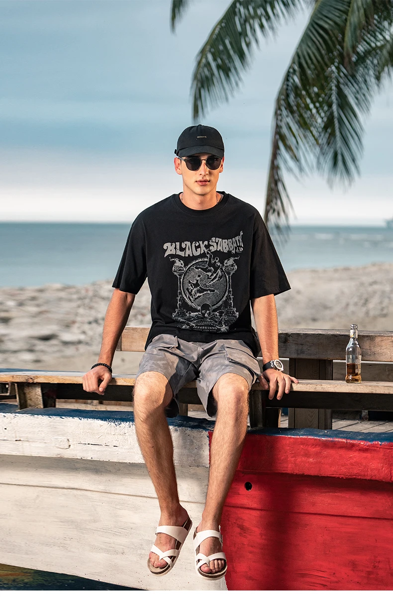 YTX744 Men's 2021 Summer Trendy Loose Creative Printed Half Sleeve Pure Cotton Short Sleeve T-Shirt
YTX744 Men's 2021 Summer Trendy Loose Creative Printed Half Sleeve Pure Cotton Short Sleeve T-Shirt