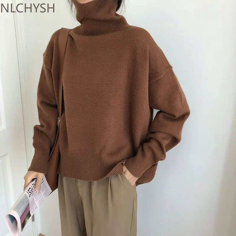 Oversized Cashmere Turtleneck Knitted Sweater Women Winter Thicken Warm Solid Basic Pullover Female Casual Soft Jumper
Oversized Cashmere Turtleneck Knitted Sweater Women Winter Thicken Warm Solid Basic Pullover Female Casual Soft Jumper