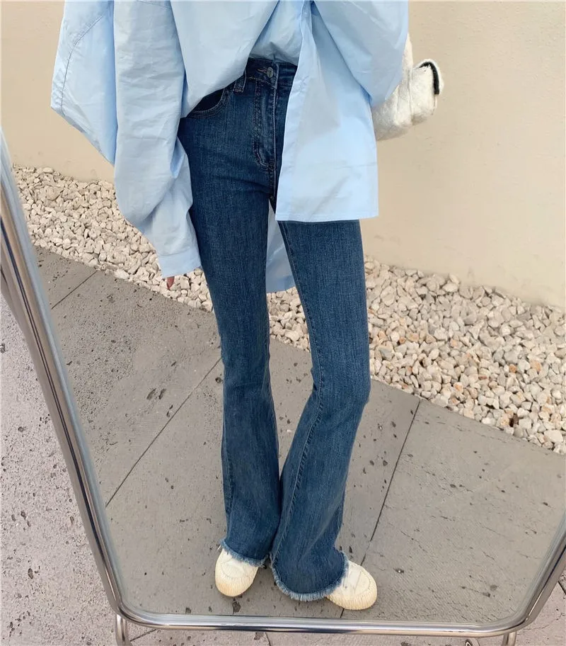 Flare Jeans For Women Summer Autumn High Waist Slim Boot Cut Denim Pants Ladies Korean Style Long Jean Denim Trousers
Flare Jeans For Women Summer Autumn High Waist Slim Boot Cut Denim Pants Ladies Korean Style Long Jean Denim Trousers