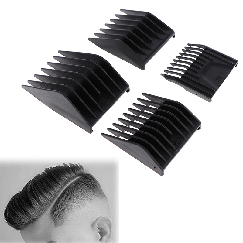 

4pcs/set Barber Professional Universal Hair Clipper Limit Comb Replacement Cutting Guide Combs 3mm/6mm/9mm/12mm