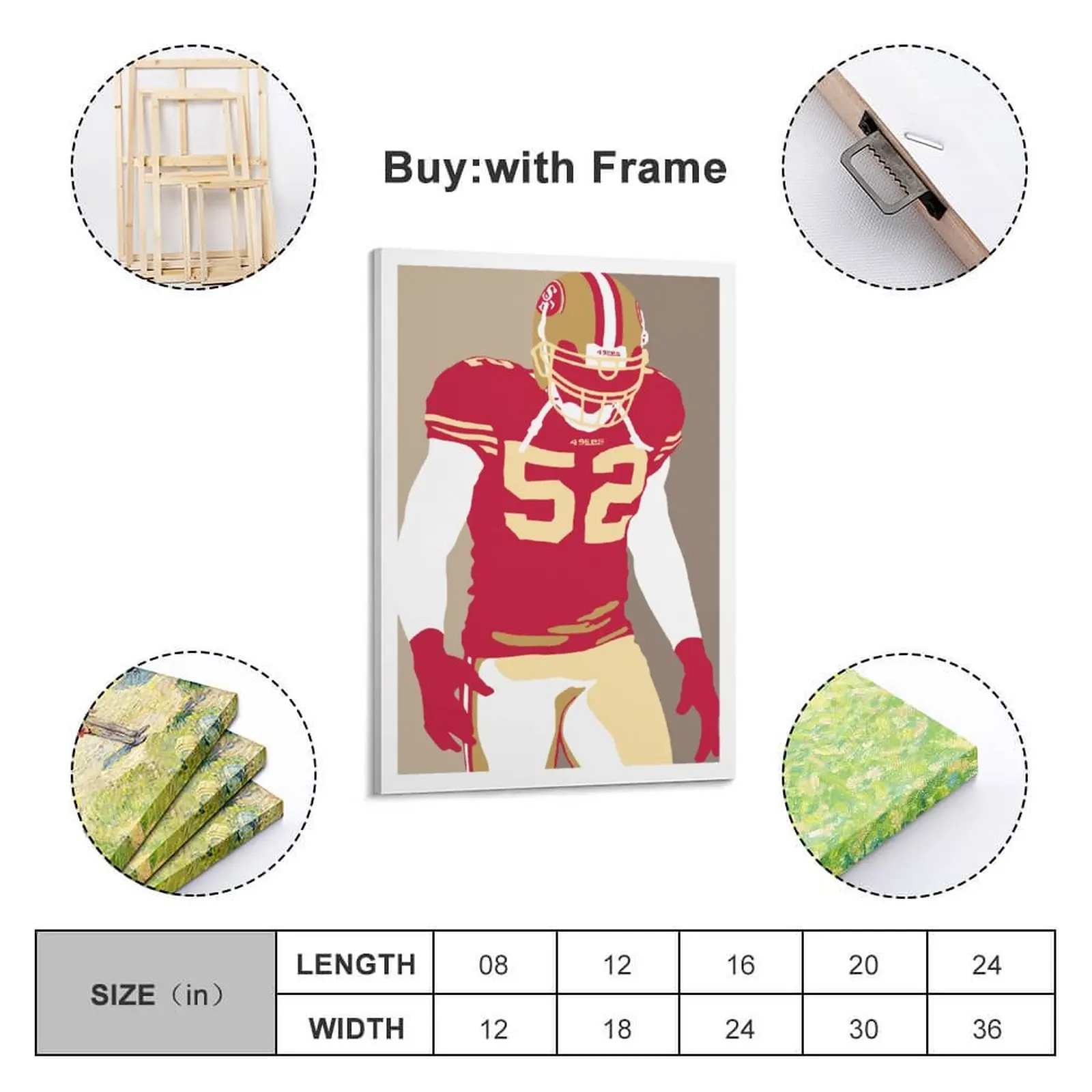 Decor 52 Patrick Willis Print Painting Canvas Hang A Picture for Living Room Wall Room Posters With Frame Modern Home
Decor 52 Patrick Willis Print Painting Canvas Hang A Picture for Living Room Wall Room Posters With Frame Modern Home