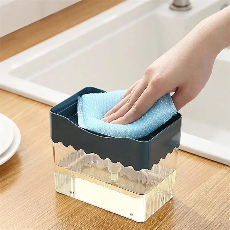 Soap Dispenser Pump With Sponge Manual Press Cleaning Liquid Dispenser Container Manual Press Soap Organizer Kitchen Tool
Soap Dispenser Pump With Sponge Manual Press Cleaning Liquid Dispenser Container Manual Press Soap Organizer Kitchen Tool