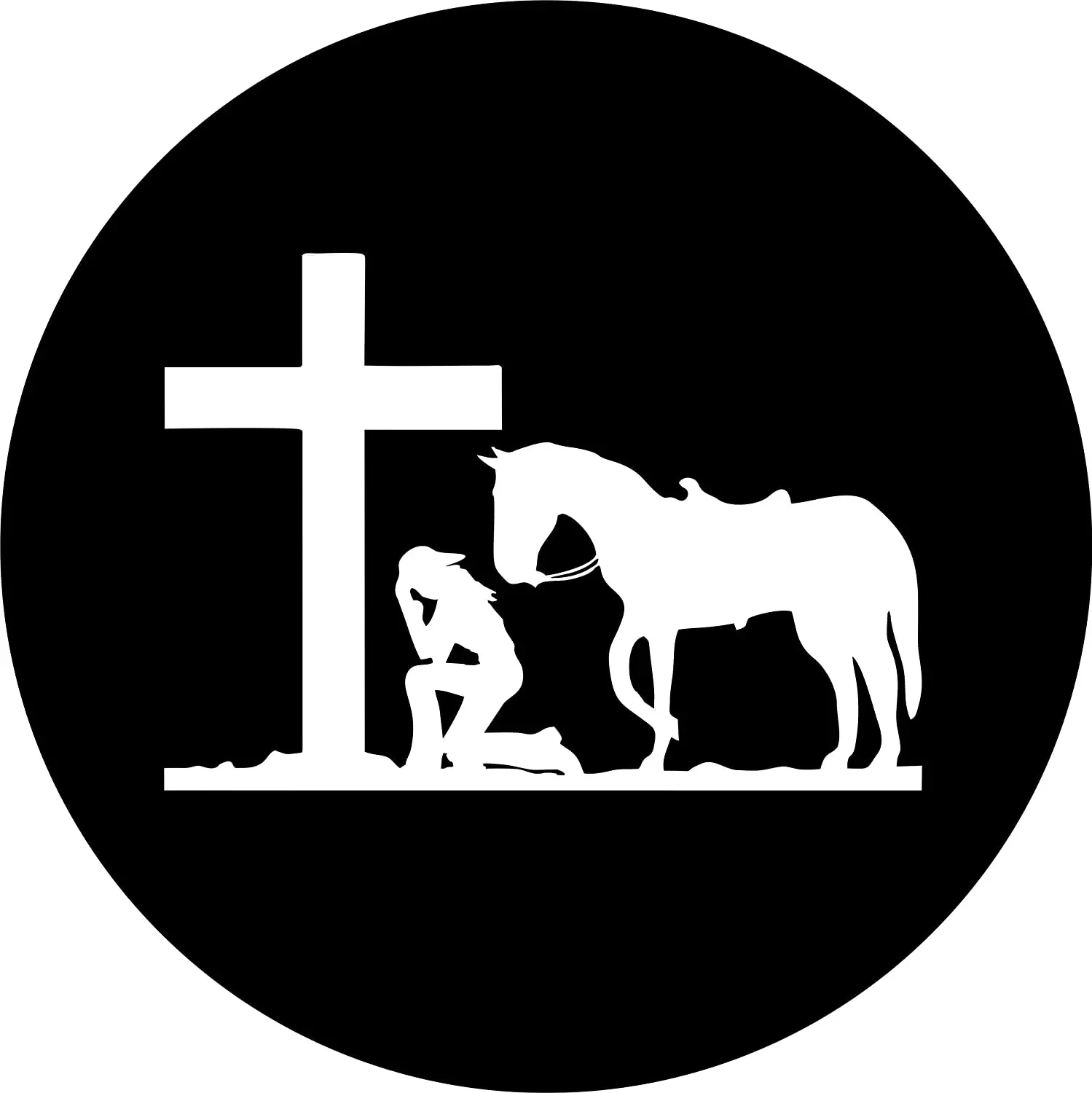 TIRE COVER CENTRAL Cowgirl Kneeling at Prayer Cross Horse Spare Tire Cover ( Custom Sized to Any Make/Model for 235/75R15
TIRE COVER CENTRAL Cowgirl Kneeling at Prayer Cross Horse Spare Tire Cover ( Custom Sized to Any Make/Model for 235/75R15