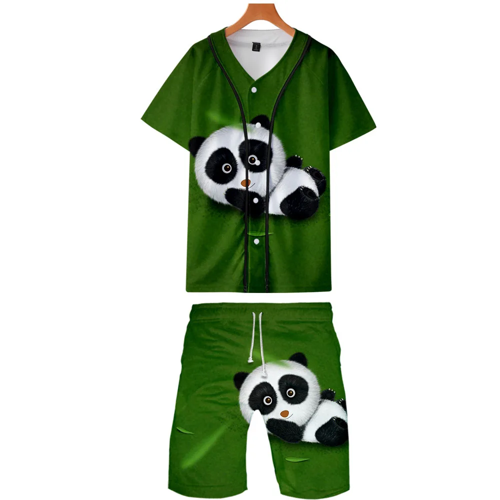 2021 Funny Panda 3D Printed Two Piece Set Fashion Summer Baseball T-shirts+Beach Shorts Casual Suitable Streetwear Clothes
2021 Funny Panda 3D Printed Two Piece Set Fashion Summer Baseball T-shirts+Beach Shorts Casual Suitable Streetwear Clothes