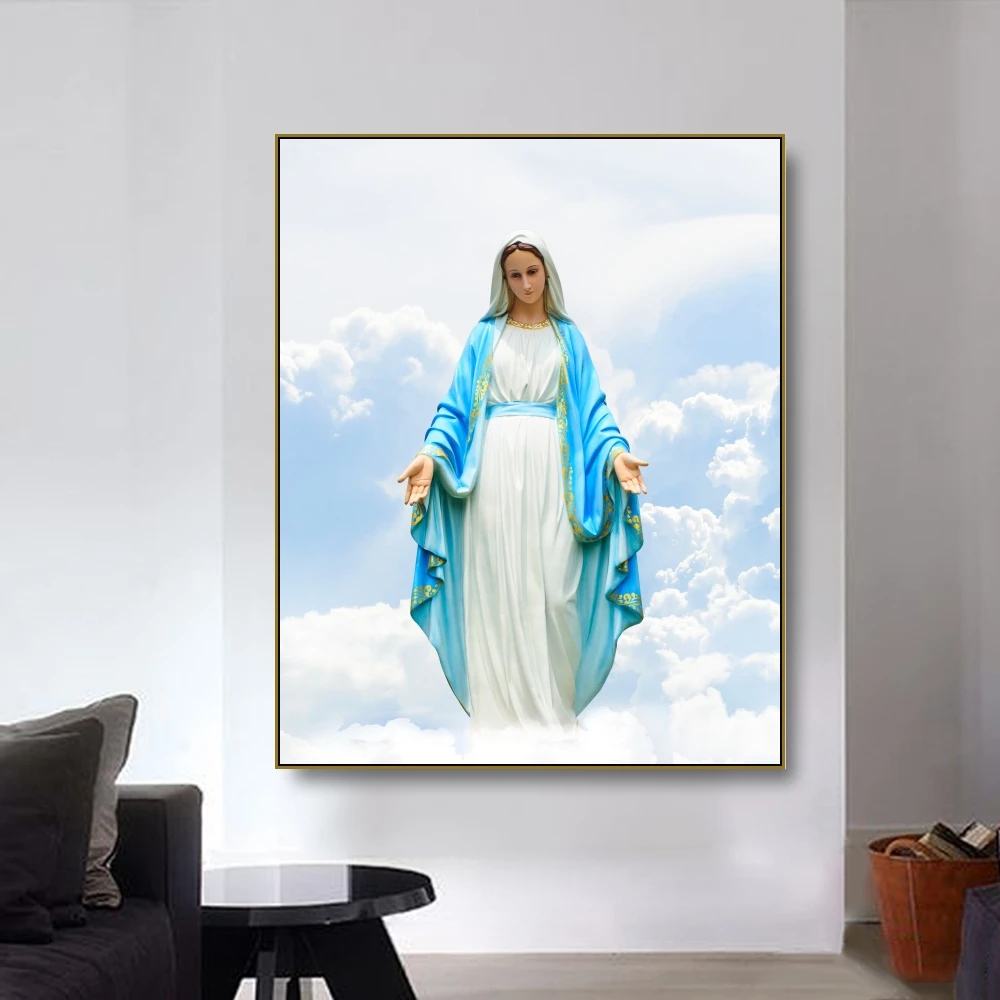 Cassisy Canvas Art Oil Painting Virgin Mary statue against sky background Poster Picture Wall Decor Modern Home Decoration
Cassisy Canvas Art Oil Painting Virgin Mary statue against sky background Poster Picture Wall Decor Modern Home Decoration