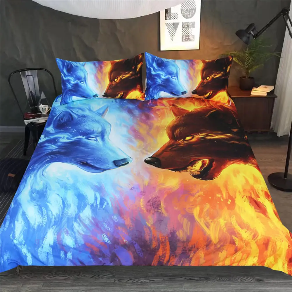 Thumbedding Wild Animal Bedding Set Wolf Indian Duvet Cover Set King Size Twin Full Queen King Double Bed Set with Pillowcase
Thumbedding Wild Animal Bedding Set Wolf Indian Duvet Cover Set King Size Twin Full Queen King Double Bed Set with Pillowcase