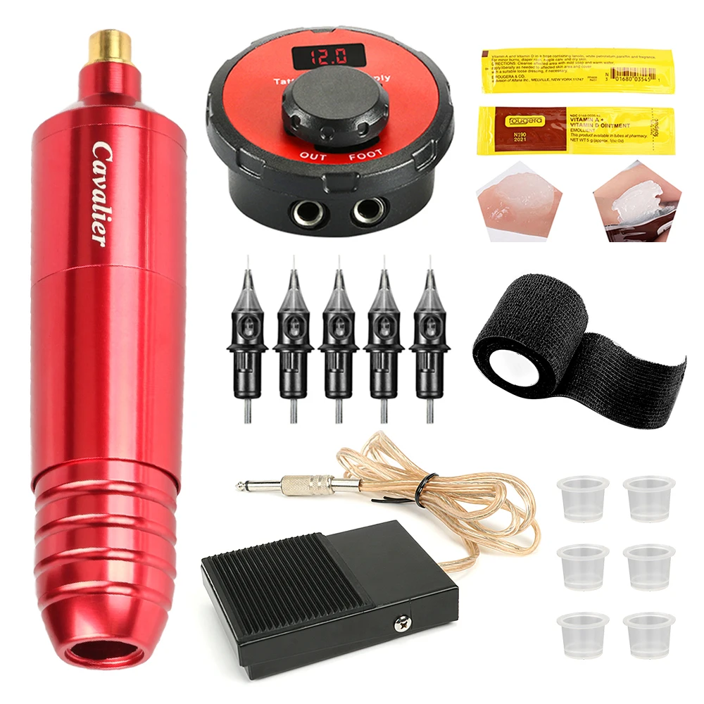 Tattoo Pen Kit Quietest Motor Machine Power Supply 12V High Quality Speed 10000 Rpm RCA Jack Cartridge Needle Tattoo Foot Switch
Tattoo Pen Kit Quietest Motor Machine Power Supply 12V High Quality Speed 10000 Rpm RCA Jack Cartridge Needle Tattoo Foot Switch