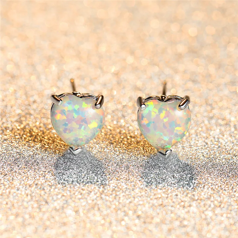 Vintage Female Blue White Opal Small Earring Charm Silver Color Wedding Earring Simple Bride Love Heart Stud Earrings For Women
Vintage Female Blue White Opal Small Earring Charm Silver Color Wedding Earring Simple Bride Love Heart Stud Earrings For Women