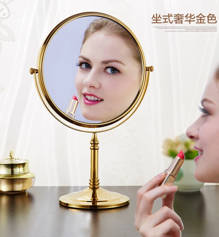 Mirror Bathroom Vanity Mirror Bedroom Desktop Vertical Makeup Mirror Rotating Double-Sided Triple Magnification Bathroom Mirror
Mirror Bathroom Vanity Mirror Bedroom Desktop Vertical Makeup Mirror Rotating Double-Sided Triple Magnification Bathroom Mirror
