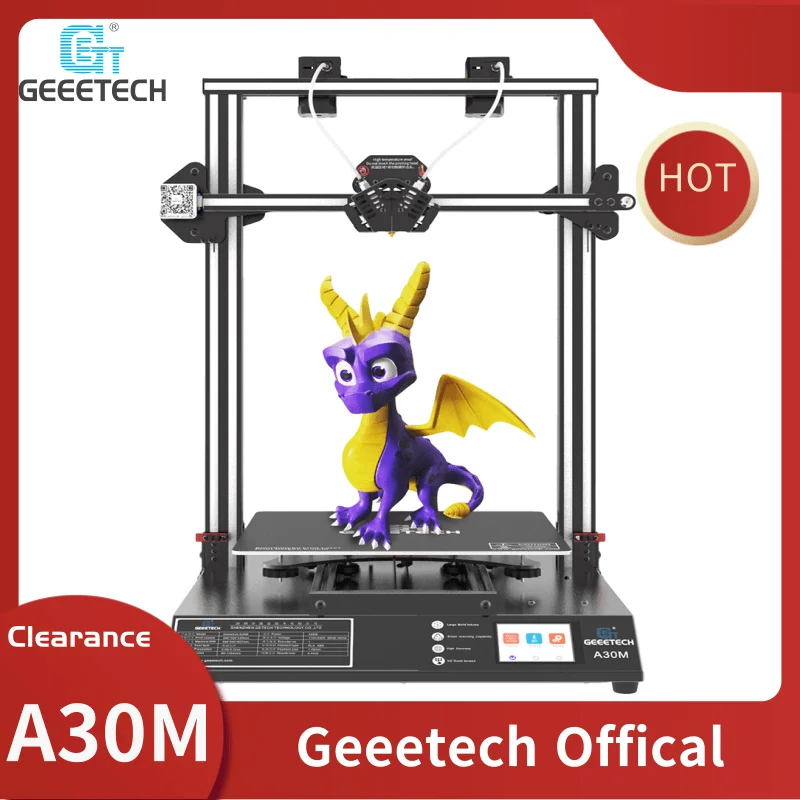 GEEETECH A30M 2 в 1 Out 3D принтер многоцветная печать низкий уровень шума высокая точность
