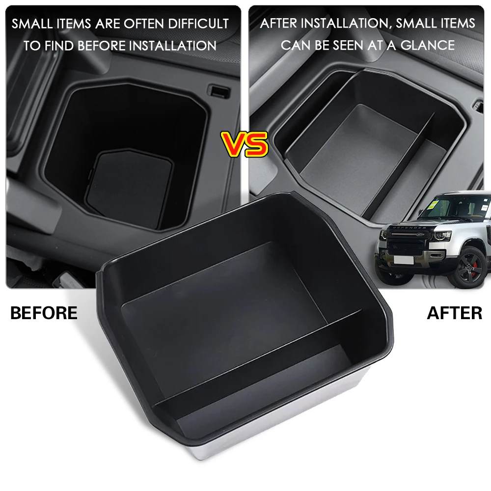 Black ABS Inner Armrest Storage Box Decoration Cover For Land Rover Defender 110 2020 Car Accessory
Black ABS Inner Armrest Storage Box Decoration Cover For Land Rover Defender 110 2020 Car Accessory