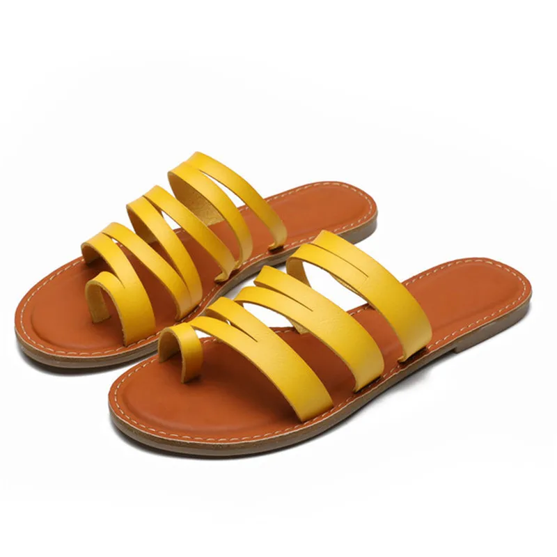 Women Slippers Retro Straps Women Slippers Yellow Flat Shoes Females Summer Sandals Beach Slides Casual Flats Ladies Shoes
Women Slippers Retro Straps Women Slippers Yellow Flat Shoes Females Summer Sandals Beach Slides Casual Flats Ladies Shoes