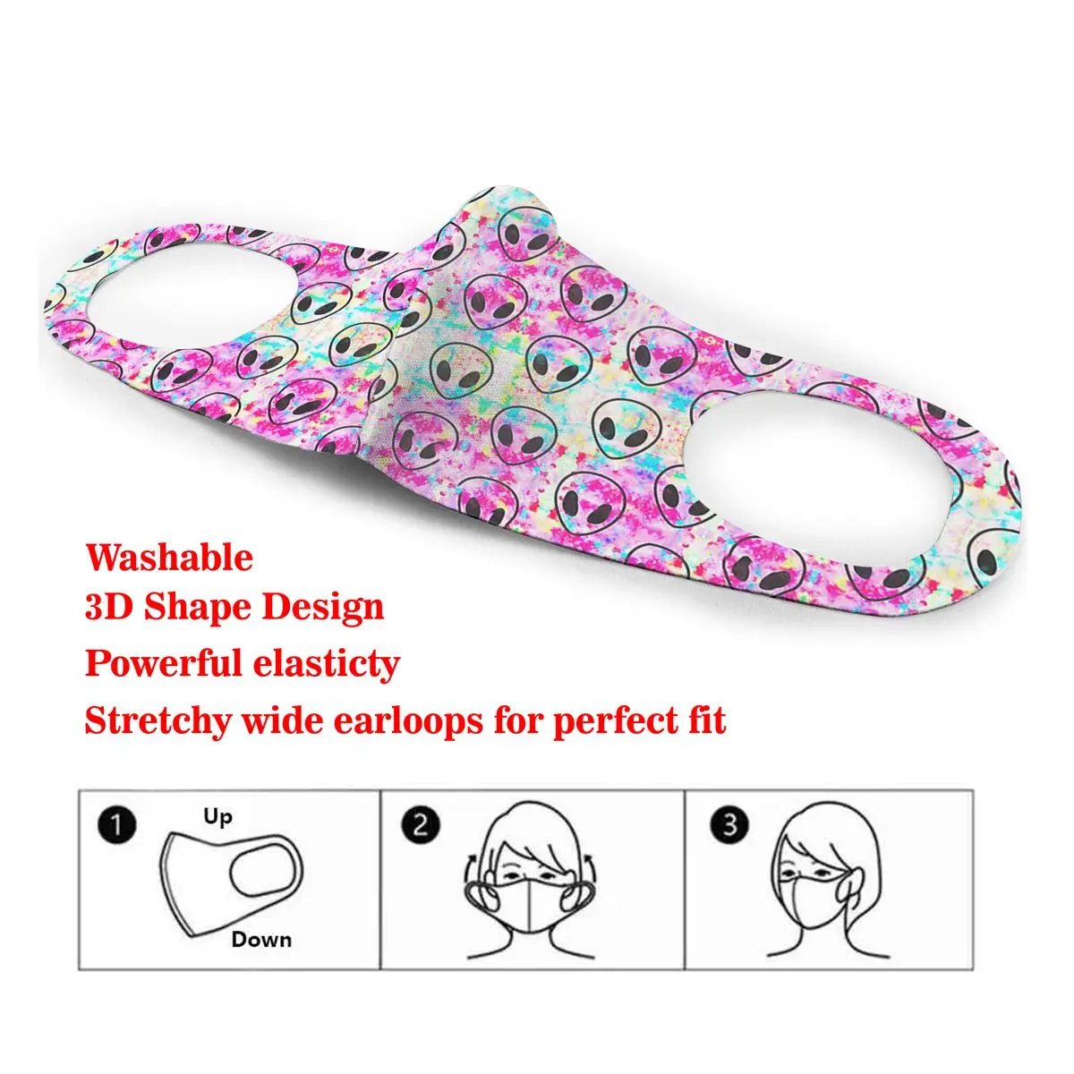 Rainbow Tie Dye Alien Pattern Cotton Masks Festive Party Respirator Keep Warm Camouflage Anti Dust Mouth Muffle
Rainbow Tie Dye Alien Pattern Cotton Masks Festive Party Respirator Keep Warm Camouflage Anti Dust Mouth Muffle