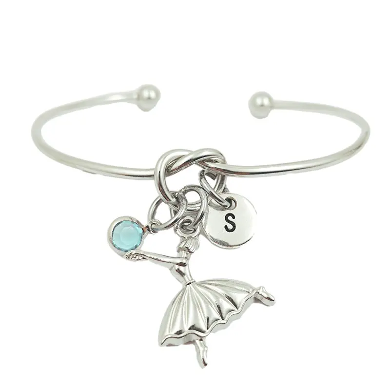 Ballet Dancer Girl Creative Initial Letter Monogram Birthstone Adjustable Bracelet Fashion Jewelry Women Gift Pendant
Ballet Dancer Girl Creative Initial Letter Monogram Birthstone Adjustable Bracelet Fashion Jewelry Women Gift Pendant